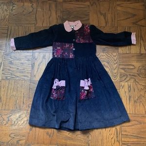 Girls SERRI BARCELONA Corduroy Dress SZ 8